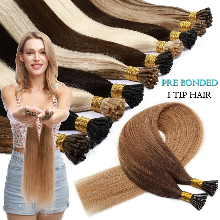 Human hair shop extensions i tip