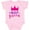 AD-Pink, variant on Nap Queen, Crown, Stars - Pink Purple Girls Baby Bodysuit