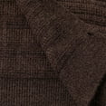 thumbnail image 4 of Men's Sweater Coat Lapel Collar Long Sleeve Button Down Color Block Solid Cardigan Jacket Coffee M, 4 of 8