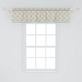 thumbnail image 2 of Ambesonne Circles Window Valance, Prehistoric Latticework, 42" x 12", Dimgray and Beige, 2 of 3