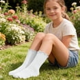 thumbnail image 4 of LckLvx 5 Pairs Socks for Boys Girls Stretchy Ruffle Ankle Socks Daily Casual Wear 6-14 Years, 4 of 6