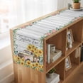 thumbnail image 6 of Table Runners 72 Inches Long Dress Scarves, Sunflowers Trucks Farmhouse Kitchen/Dining Table Runner, Coffee Tablerunners, Spring Farmhouse Eucalyptus Gray Wooden 14x72 Inch, 6 of 9