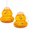 thumbnail image 1 of BRILLAR Trampa para avispas con forma de reloj de arena: atrapa avispas, abejas, avispas, moscas de la fruta y avispones, para interior/exterior, 1 of 5