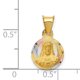 14 Carats Or Jaune Rose Sagrado Corazon Collier Pendentif Médaille Religieuse – image 2 sur 6