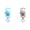 Light Blue, variant on 2Pcs Retractable Badge Holder, Retractable Keychain with Locking Mechanism and Anti-Lost, One Hand Operation for Office Supplies and Everyday Carry, Pink