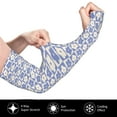 thumbnail image 2 of Kdxio Plaid Flowers Print UV Sun Protection Arm Sleeves - Tattoo Cover Up - Basketball Arm Sleeve UPF 50 Cooling for Men Women, 2 of 7