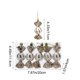 thumbnail image 3 of Set de adornos de caramelos navideños | Decoraciones de árbol de Navidad brillantes y electrochapadas – Plástico multicolor, 4,33 pulgadas, acabado vidrioso, reutilizable, accesorios festivos para, 3 of 6