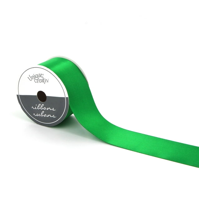 UNIQUE CREATIV, Ribbon, Single Face Satin, Emerald, 38mm x 3.6m (1.5" x 12ft)