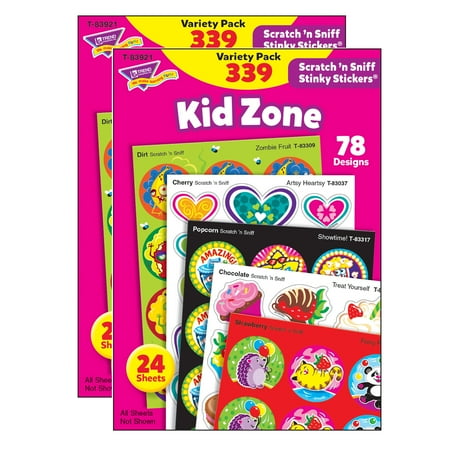 UPC: 0194629031559 | TREND Kid Zone Stinky Stickers Variety Pack 339 Count Per Pack 2 Packs