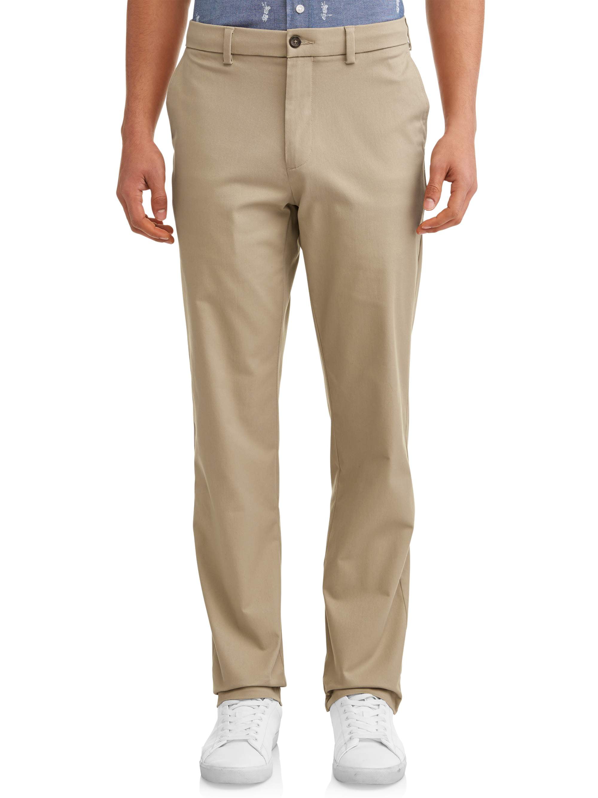 George Men's Premium Straight Fit Khaki Pant - Walmart.com