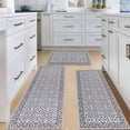 thumbnail image 6 of MeyJey Kitchen Rug Set 3 Piece, Non Slip Machine Washable Mats for Home Floor and Living Room, Gray, 6 of 11