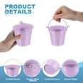 thumbnail image 3 of Uxcell 2.7"x2.3" Small Metal Buckets with Handle Mini Bucket Colorful Easter Buckets Green/Yellow/Orange/Blue/Light Purple/Dark Purple 6 Pcs, 3 of 6