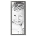 thumbnail image 2 of ArtToFrames 15" x 37" Muted Cold Silver Picture Frame, 15x37 inch Silver MDF Poster Frame (WOM-4682),  Pack, 2 of 7