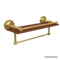 thumbnail image 5 of Prestige Regal Collection IPE Ironwood Shelf with Gallery Rail and Towel Bar - Polished Nickel / 16 Inch, 5 of 5