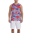 thumbnail image 4 of Easygdp Sea Stars Men's Mesh Basketball Jersey Quick Drying Sleeveless Shirts Fitted Muscle Tank Tops Sport Round Neck T-Shirt - X-Large, 4 of 9