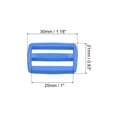 thumbnail image 2 of Unique Bargains Blue Tri-Glide Slide Buckles Webbing Strap Fastener (100 Pack), 2 of 5