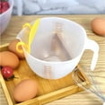 thumbnail image 7 of Egg Separator TASTAN Egg Separator & Measuring Cup - Dual-Function Kitchen Tool for Baking & Cooking | Easy Filtering of Egg Whites & Yolks with Precise Scale Markings, Baking Cup, Clear, 7 of 7