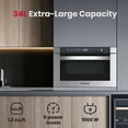 thumbnail image 3 of GASLAND 24 Inch 1.2 Cu. Ft. Built-in Microwave Drawers in Stainless Steel, 1000 W, 3 of 8