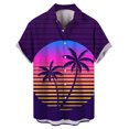thumbnail image 1 of Camisas s Para Hombre Manga Corta Camisa hawaiana con estampado informal de playa de verano para hombre Camisa informal de vacaciones para hombre (X, 4XL), 1 of 2