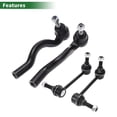 thumbnail image 4 of Unique Bargains 4pcs Kit de Suspensión Frontal Extremo de Barra de Dirección Exterior Enlace de Barra Estabilizadora Frontal para Jeep Grand Cherokee 2011-2015, 4 of 6