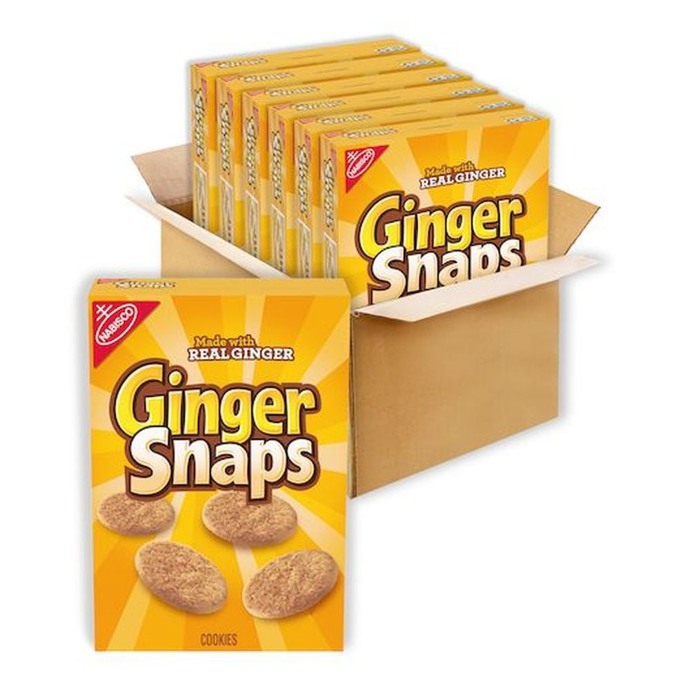 Nabisco Old Fashioned Ginger Snap Cookies, 16 Ounce -- 6 per Case.