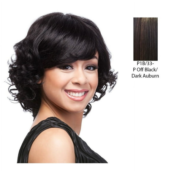 Human Hair Wig - HH Brianna,Off Black/ Aurburn