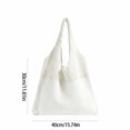thumbnail image 3 of Tuvgenk Women's Woven Beach Bag Crochet Knit Tote Purse Casual Boho Shoulder Handbag for Summer Travel Shopping, 3 of 6