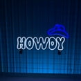 thumbnail image 3 of Glowneon Howdy Cowboy Hat Neon Sign, Wall Art Long-lasting Decor, 3 of 4