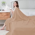 thumbnail image 4 of Manta para Cama Familiar Cómoda de Muselina de Algodón 6 Capas 200x230cm Marrón, 4 of 7
