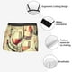 thumbnail image 3 of Fotbe Wine Calzoncillos Tipo Boxer con Bolsa de Soporte Total para Hombre, X-Temp Fresco, Transpirable y de Secado Rápido-X-Large, 3 of 5