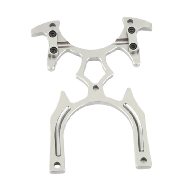 Accesorios para soporte de transmisor de radio RC Base protectora compacta de aleación de aluminio Gris plateado