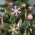 thumbnail image 3 of Jeco 40 Piece Shatterproof Plastic Christmas Ornament Set in Pink and Gold, 3 of 6