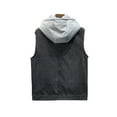 thumbnail image 7 of Clearance! ZVNAΖH Men's Sleeveless Denim Jacket Detachable Hooded Jacket Outerwear Vest, 7 of 7