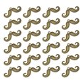 thumbnail image 3 of 50 colgantes de aleación con forma de bigote, accesorios para hacer joyas, pulseras y ropa (bronce), 3 of 5