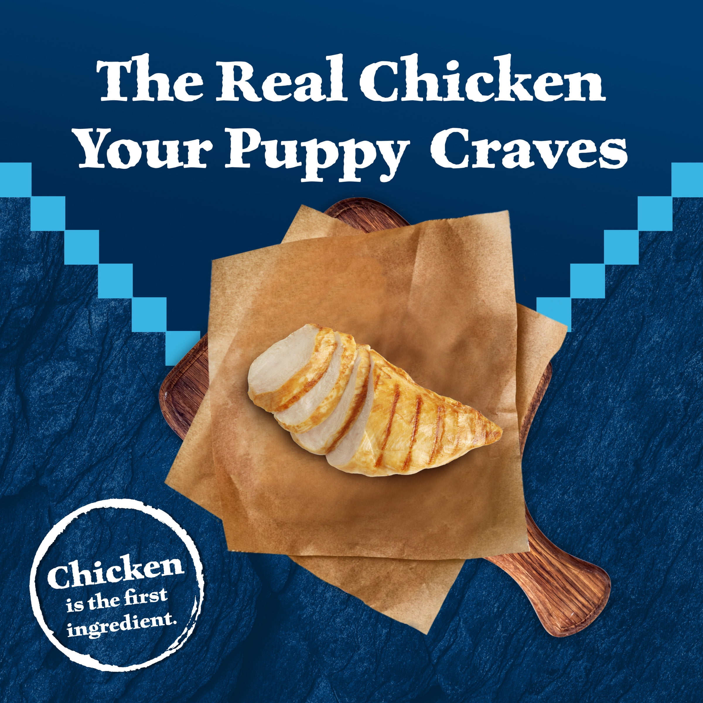 Blue Buffalo Wilderness High-Protein Natural Puppy Dry Food, Chicken Recipe, 28-lb Bag
