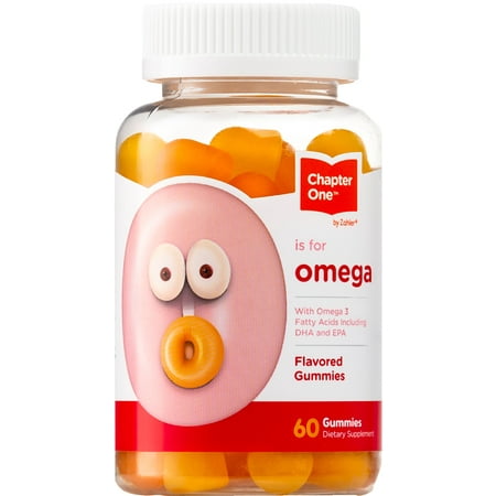 Chapter One by Zahlers Kosher Omega-3 Fish Oil DHA and EPA Gummies - 60