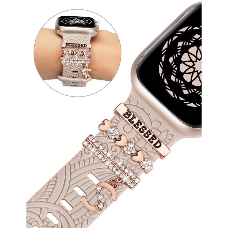 TOYOUTHS Boho Engraved Loop Compatible with Apple Watch Band  display picture 3