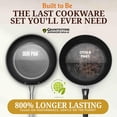 thumbnail image 5 of Granitestone Armor Max 20 Pc Hard Anodized Pots and Pans Set Non Stick, Induction Cookware Sets, Anodized Cookware Sets, Nonstick Cookware Set with Knife Set and Deep Fryer, Oven & Dishwasher Safe, 5 of 11