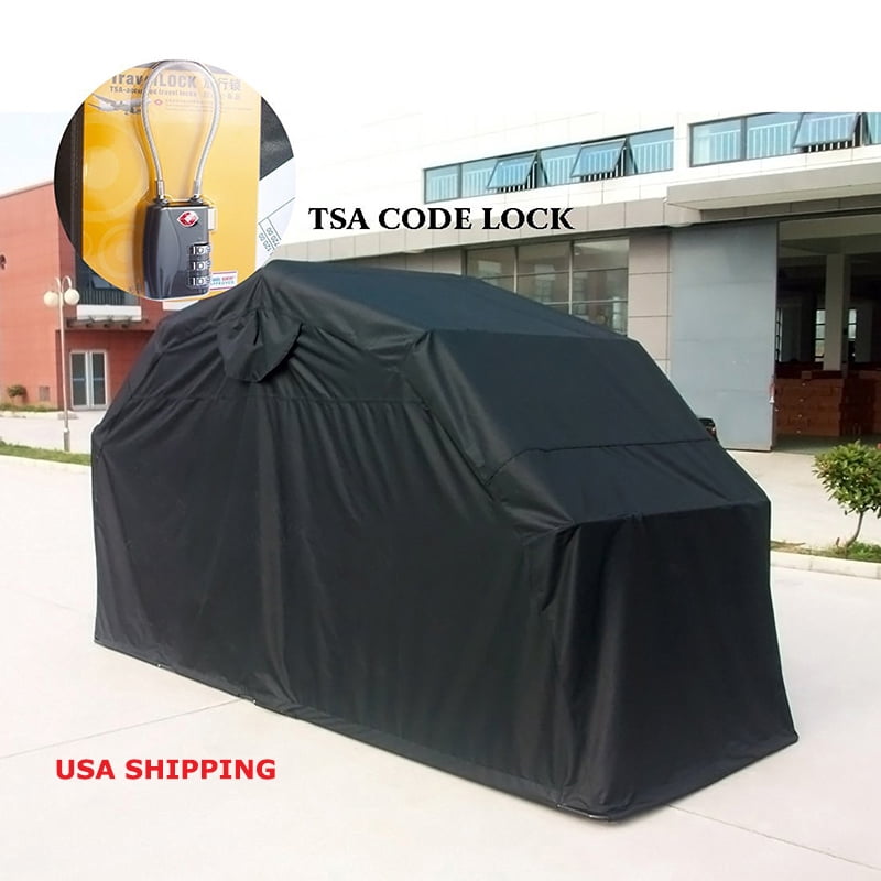 Heavy Duty Motorcycle Shelter Shed Tourer Cover Storage Tent/Small with lock 