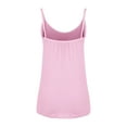 thumbnail image 5 of Ruimatai Women's Push Up Camisole Solid Color Padded Loose Round Neck Sleeveless Tank Top Comfortable Soft Stretchy Fit for Casual Wear, 5 of 6