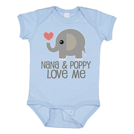 

Inktastic Nana and Poppy Love Me Gift Baby Boy or Baby Girl Bodysuit