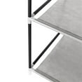 thumbnail image 3 of 69" Tall Fabric Wardrobe Closet with 9 Shelves, Non-Woven Dustproof Cover & Metal Frame, Portable Clothes Storage Organizer, Gray, 3 of 7