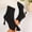 Black, variant on Women's Ankle Boots, Patchwork Pointed Toe Fall Winter Back Zipper Stiletto Heel Trendy Shoes Brown 8.5