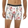 thumbnail image 2 of Cauagu Gnome With Love Letter Print Men's Boxer Briefs, Funny & Cute Underwear Elastic Waistband Briefs Ideal Gift for Men,1-Pack, 2 of 7