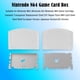 thumbnail image 4 of Caparazón Para N64 Cart Shell Game Console Cases Reemplazo (EE. UU. Blanco transparente), 4 of 6