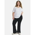 thumbnail image 2 of Terra & Sky Women's Plus Size Flare Legging, Sizes 0X-4X, 2 of 5