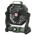 thumbnail image 1 of Lanterne de Camping LED Multifonctionnelle ABS Verte avec Ventilateur - Rotation 270°, 3 Réglages de Luminosité et de Vitesse, Batteries 2*2600mAh, Charge Type-C, Autonomie 6-25h pour Usage Intérieur Extérieur, 1 of 6