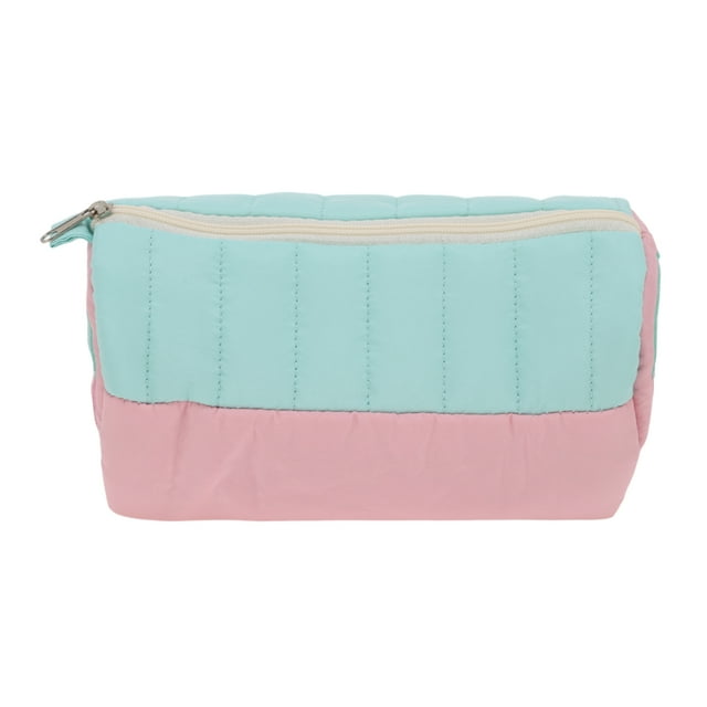Bolsas de maquillaje con cordón bordadas de estilo casa únicas 1 Pc para vacaciones Verde Rosa Poliéster