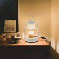 thumbnail image 1 of Lámpara calentadora de velas de metal | Calentador de velas regulable para cera perfumada | Lámpara de mesa sin llama que elimina olores para el hogar, la oficina y la cocina | Blanco o negro, 1 of 6