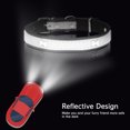 thumbnail image 3 of HAIYUE Reflective PU Leather Collar for Small Medium Dogs Cats Black, 3 of 9